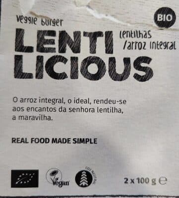 Hambúrguer Lentilhas Beatroot Arroz Integral BIO