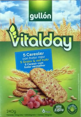 Bolacha Gullon Vitalday Frutos Vermelhos