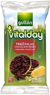 Tortitas Gullon Vitalday Milho Chocolate Negro