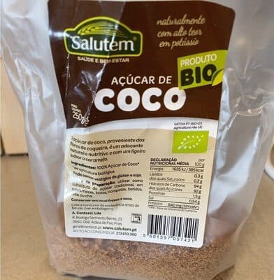 Açúcar Salutem de Côco BIO