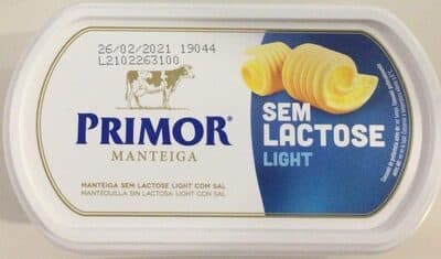 Manteiga Primor Light 0% Lactose