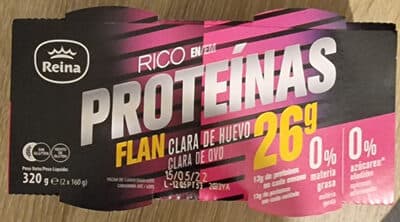 Flan Reina Clara de Ovo Rico em Proteínas