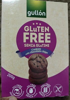 Bolacha Gullon Mini Chips sem Glúten