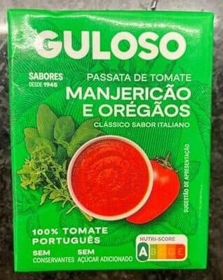 Molho Passata Guloso C/Manjericao e Oregãos