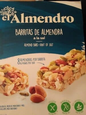 Barras de Cereais El Almendro Amêndoas e Sal