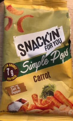 Snack Simple Pops Cenoura