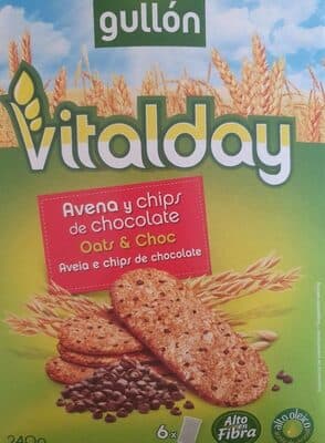Bolacha Gullon Vitalday Aveia Chocolate