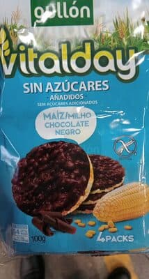 Tortitas Gullon Vitalday Milho Chocolate sem Açúcar