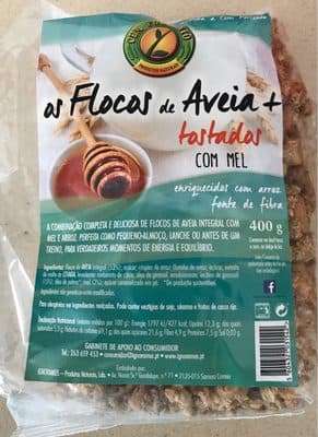 Flocos Cem Porcento Aveia Crocantes com Mel