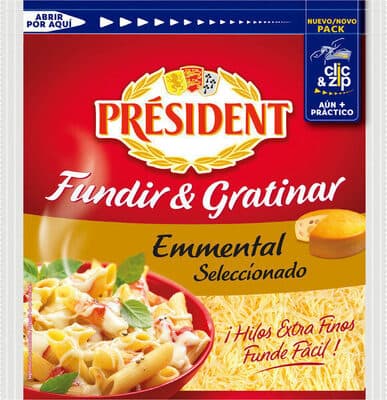 Queijo Emmental Ralado President