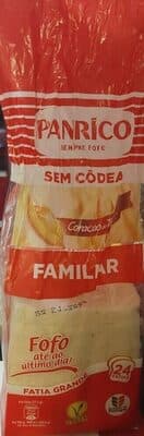 Pão Panrico de Forma sem Côdea Familiar