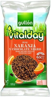 Tortitas Gullon Vitalday Arroz Chocolate Laranja