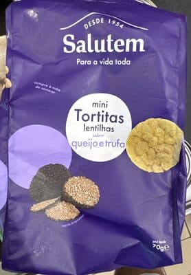 Tortitas Salutem Mini Lentilhas Queijo Trufa
