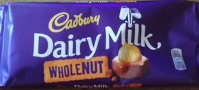 Chocolate Cadbury de Leite Wholenut