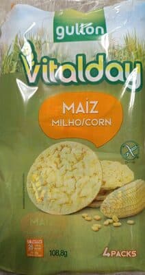 Tortitas Gullon Vitalday Milho