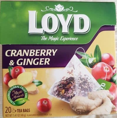 Infusão Loyd Arando e Gengibre