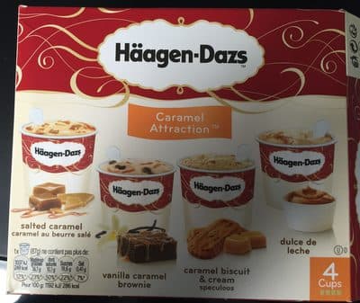 Gelado Häagen-Dazs Caramel Attraction