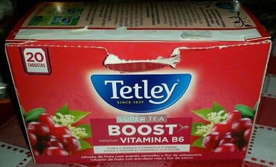 Infusão Tetley Boost Vitaminas B6