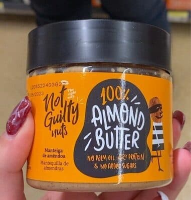 Creme Not Guilty de Barrar 100% Amêndoa