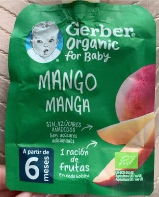 Saqueta Fruta Gerber BIO Manga