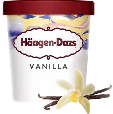 Gelado Häagen-Dazs Baunilha