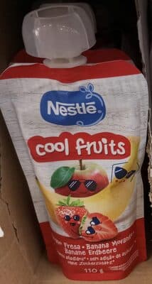Saqueta Fruta Nestlé Cool Fruits Banana e Morango