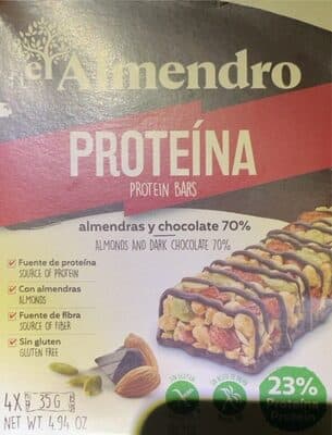 Barras de Cereais El Almendro Proteina e Choc.preto