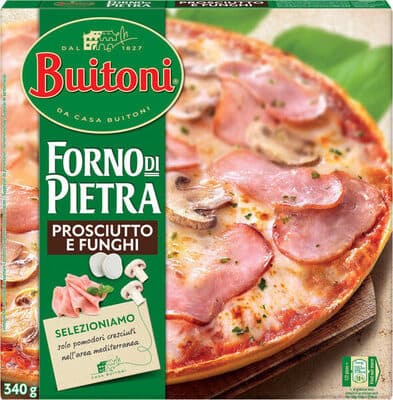 Pizza Buitoni Forno Di Pietra Fiambre e Cogumelos