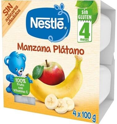 Puré de Fruta Nestlé Maçã e Banana