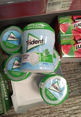 Pastilhas Trident Oral-B Elásticas Spearmint Bottle