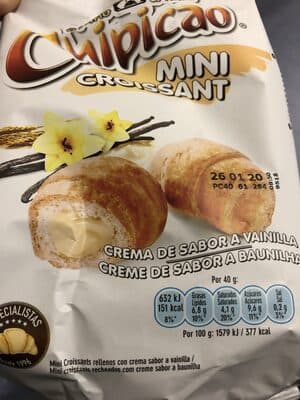 Croissant Chipicao Mini Baunilha