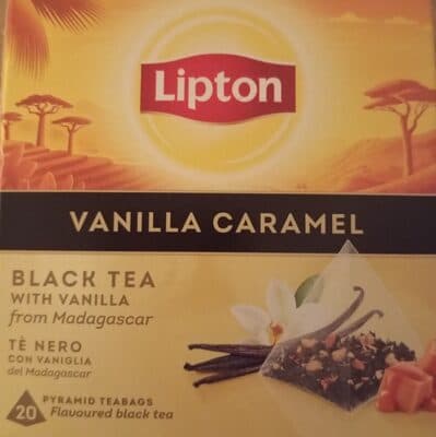 Chá Preto Lipton Baunilha Caramelo 20 SQ