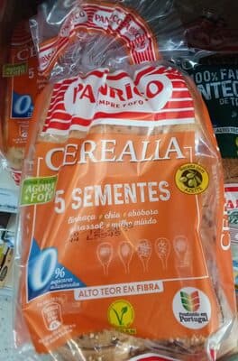 Pão Panrico de Forma Cerealia 5 Sementes