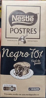 Tablete Nestlé Sobremesas Culinária 70% Cacau