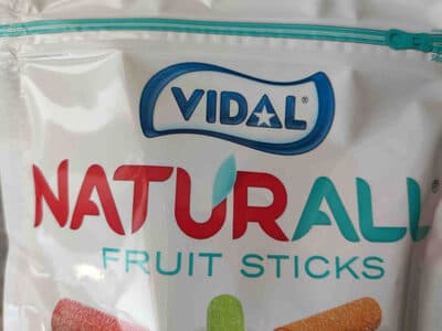 Gomas Vidal Naturall Tubos Mix Frutas