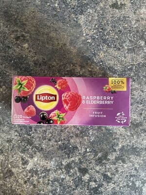Infusão Lipton Framboesa e Sabugueiro 20 Saq