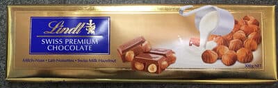 Tablete Chocolate Lindt Gold com Avelãs