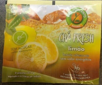 Chá Cem Porcento Fresh Limão Solúvel