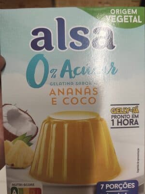 Gelatinas Alsa 0% Ananás Coco
