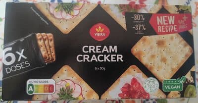 Bolacha Vieira Cream Craker Doses