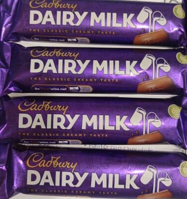 Chocolate Cadbury Snack Dairy Milk