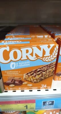 Barra de Cereais Corny 0% Açúcar Chocolate e Amendoim