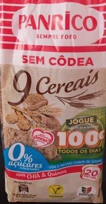 Pão Panrico de Forma sem Côdea 9 Cereais