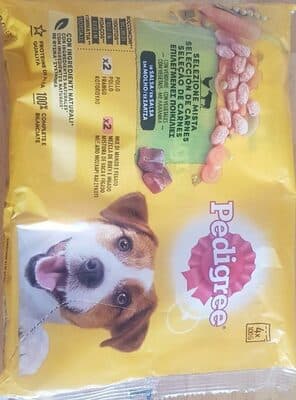 Comida Húmida para Cão Pedigree Saqueta Molho com Frango e Vaca
