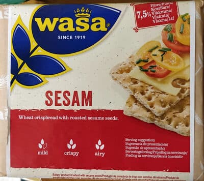 Pão Wasa Crocante Sésamo