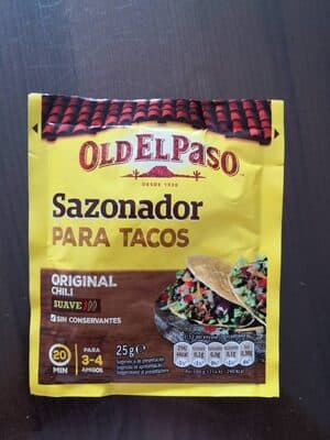 Condimento Old El Paso para Tacos