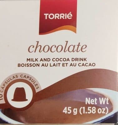 Cápsulas Torrié Chocolate Solúvel