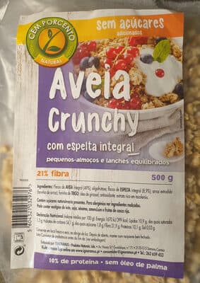 Cereais Cem Porcento Aveia e Espelta Crunchy