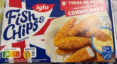 Peixe Panado Iglo Cobertura de Cornfakes