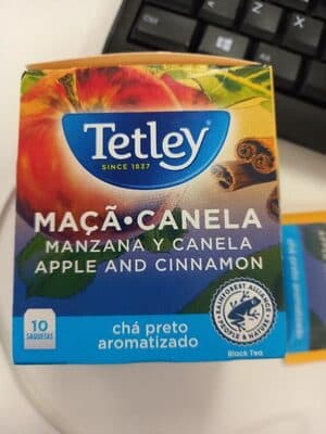 Chá Tetley Maçã e Canela